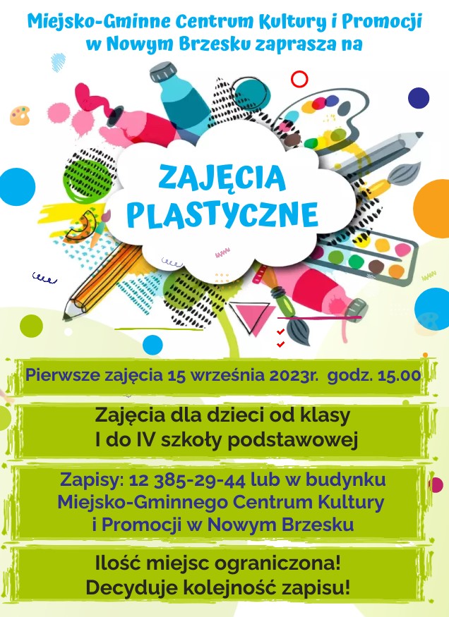 ZAJĘCIA PLASTYCZNE 2023