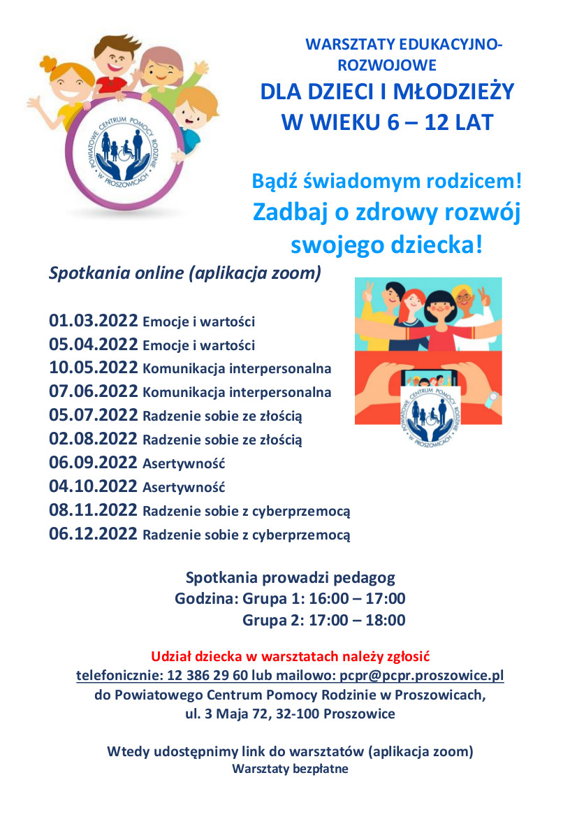 PLAKAT grupa edukacyjna dla dzieci i młodzieży - 2022_1